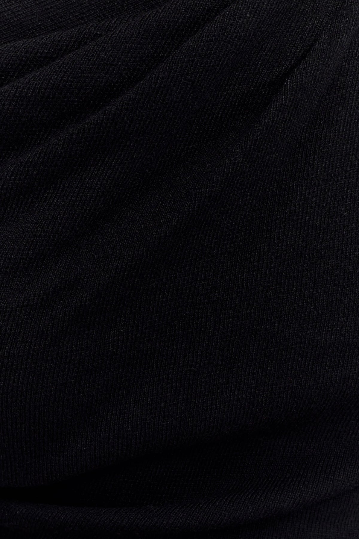 Culver Draped Twist Knit Top - Black