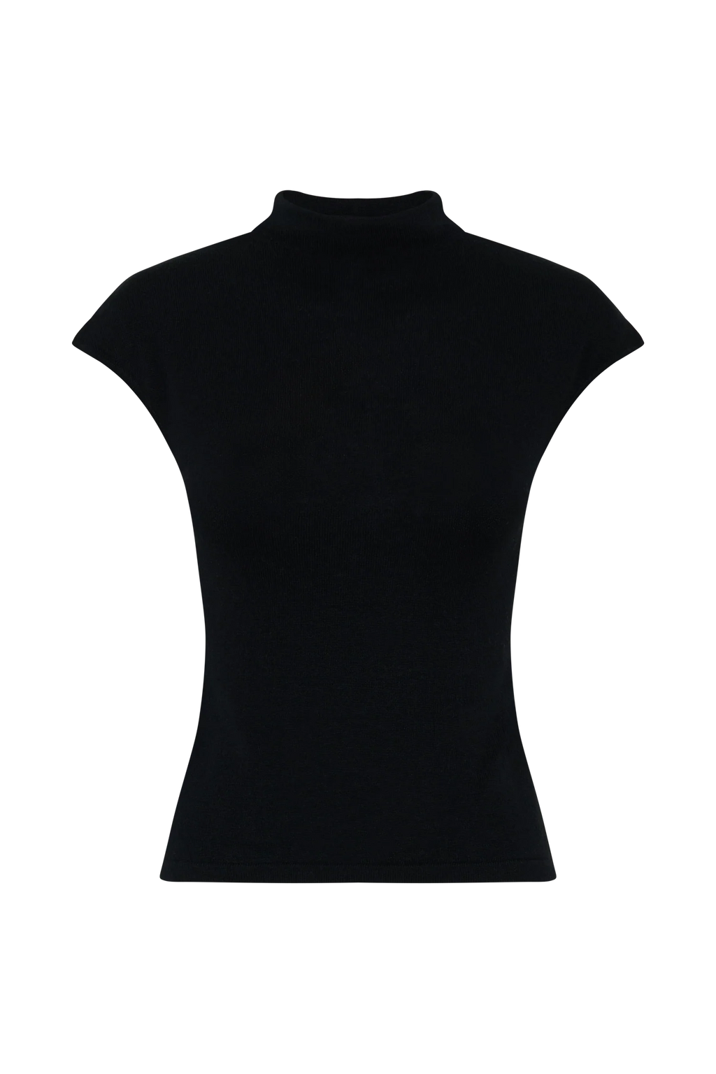 Sonny Short Sleeve Knit Top - Black