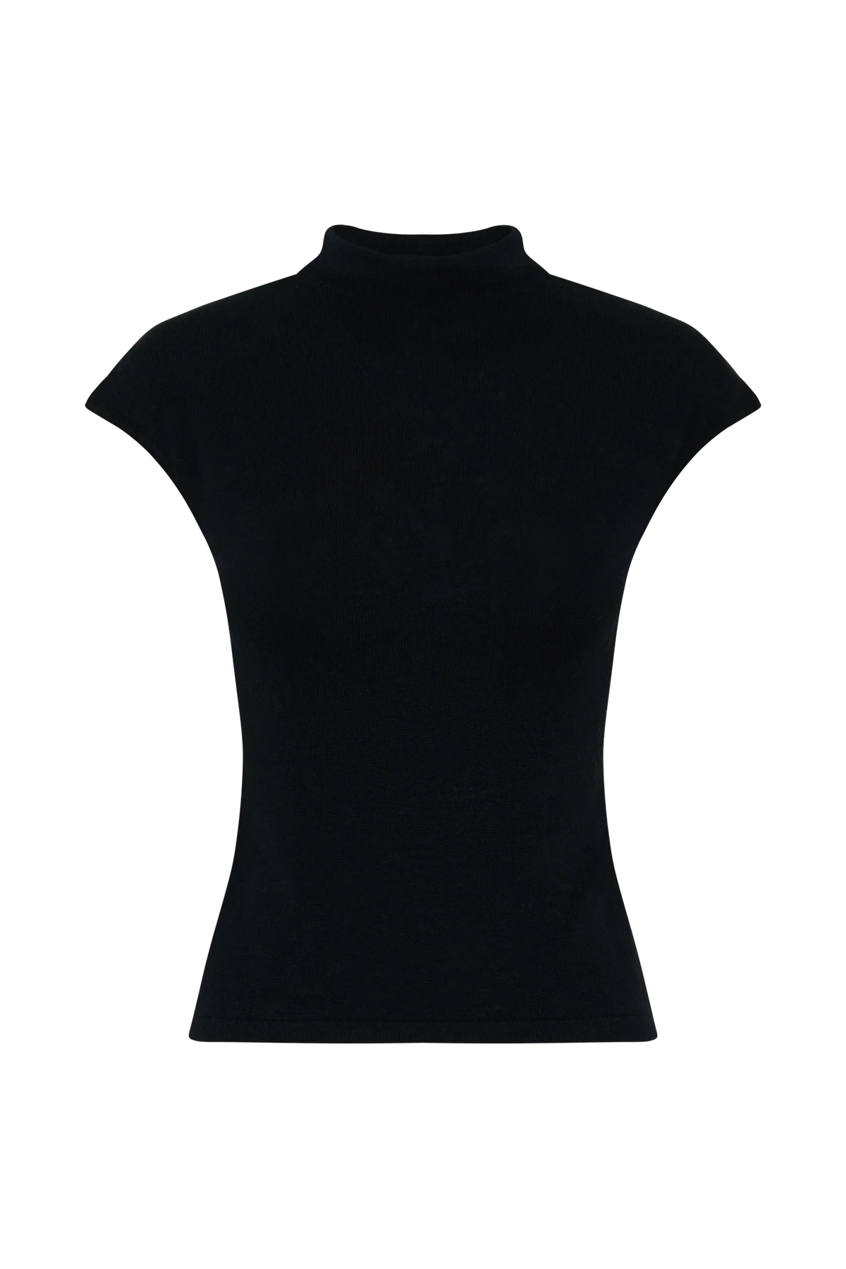 Sonny Short Sleeve Knit Top - Black