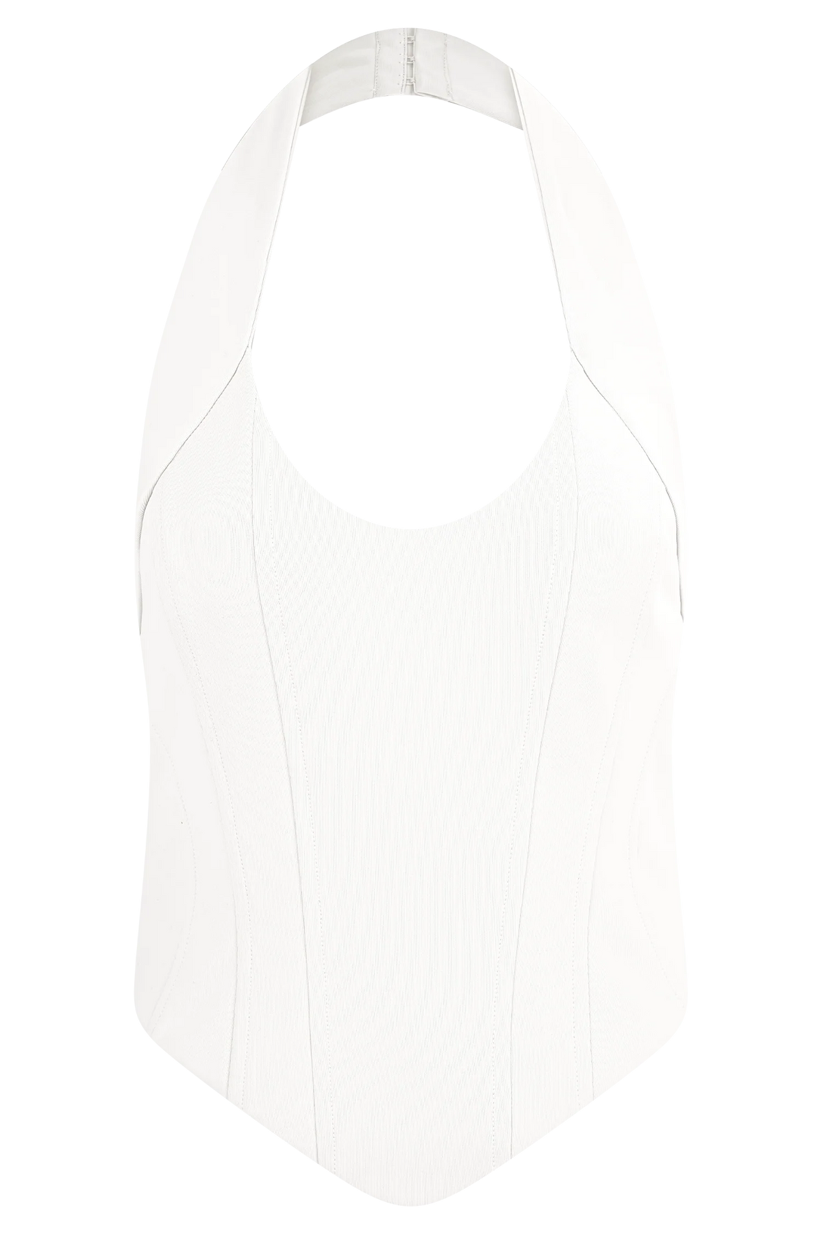 Meadow Corset Halter Top - White
