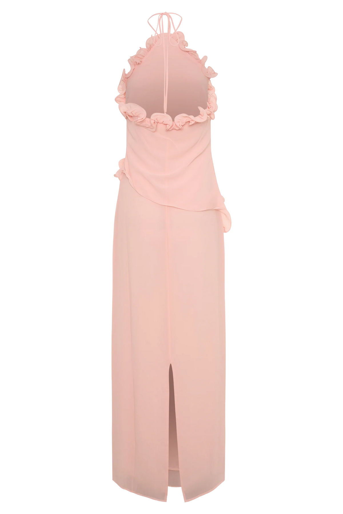 Melissa Chiffon Flower Maxi Dress - Baby Pink