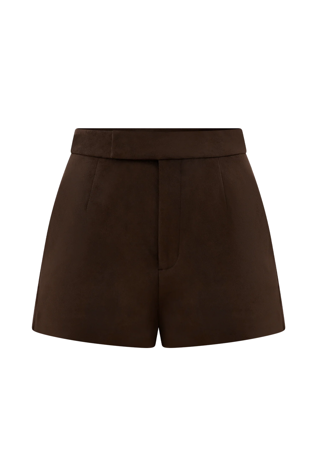 Sally Faux Suede Short - Milk Chocolate