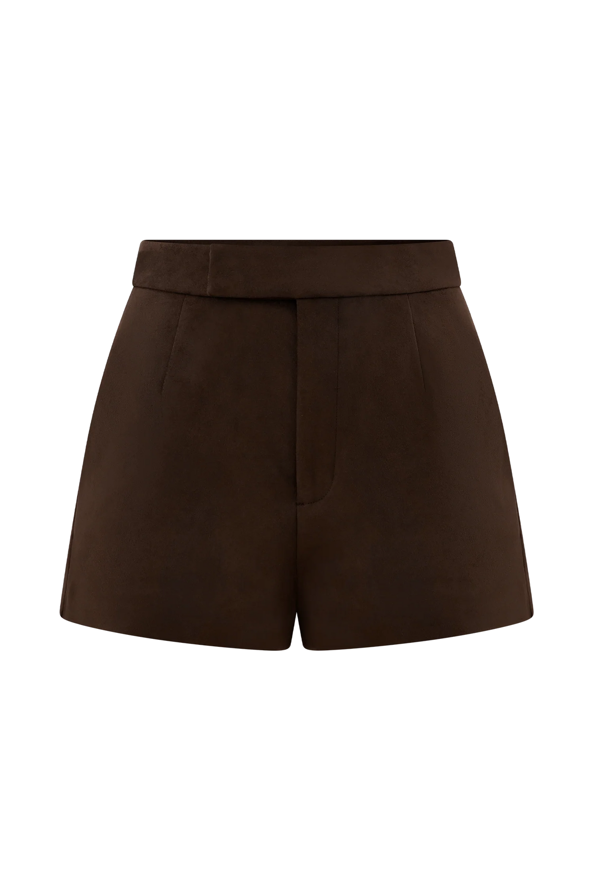 Sally Faux Suede Short - Milk Chocolate