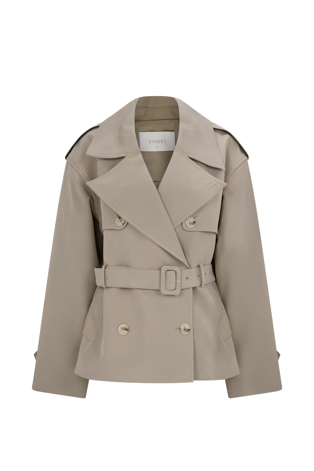 Alden Short Trench Jacket - Pebble