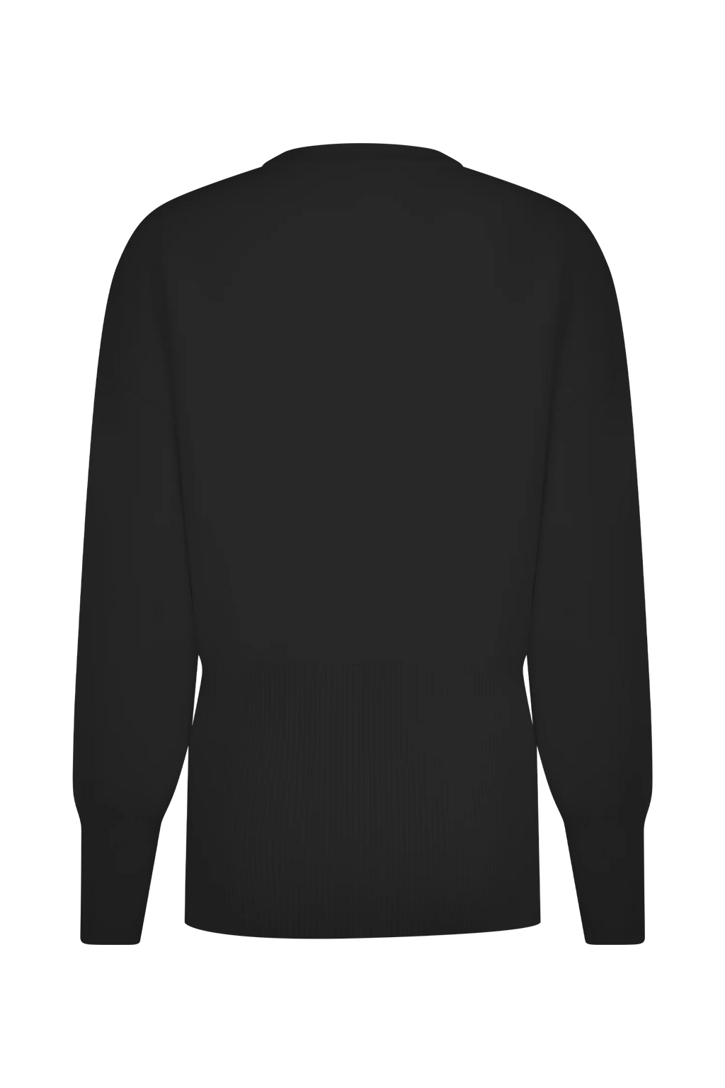 Alexia Buttoned Oversized Cardigan - Black