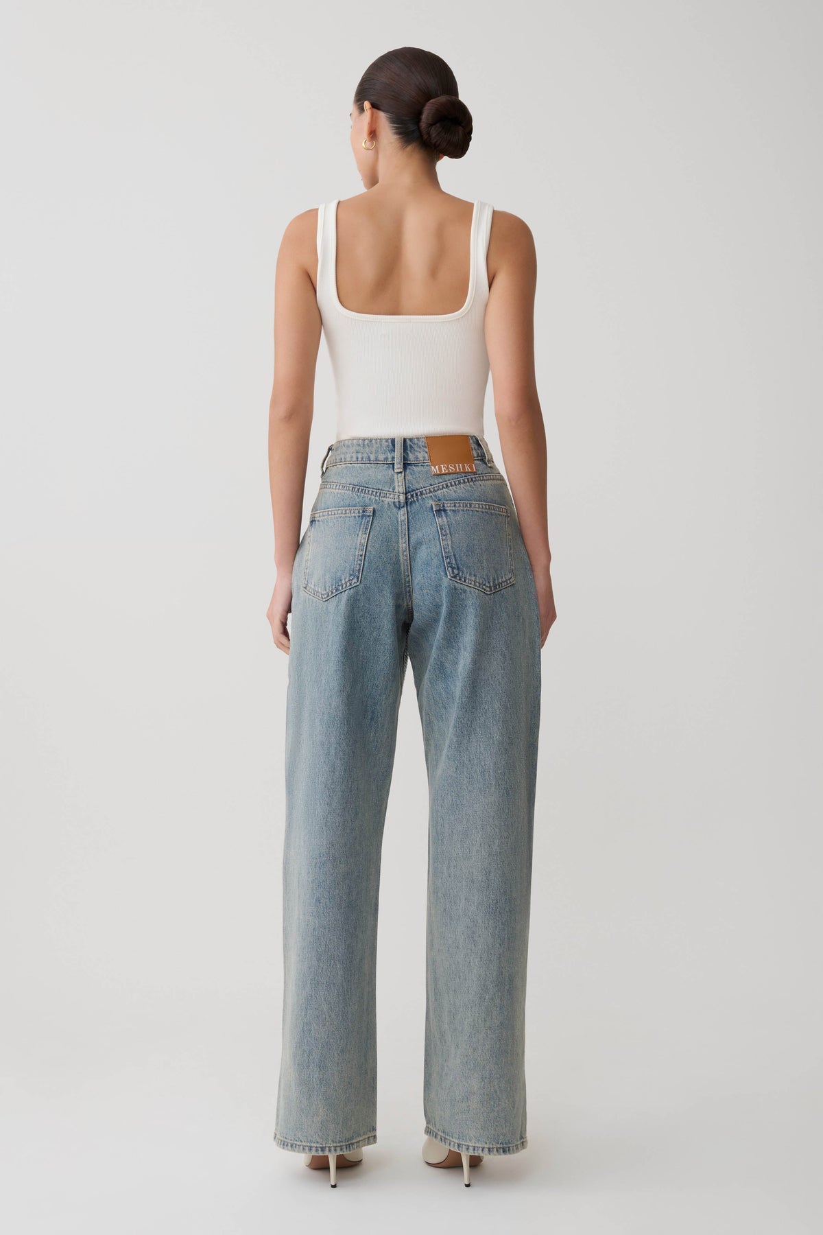 Tyla Diamante Denim Jeans - Blue/Green