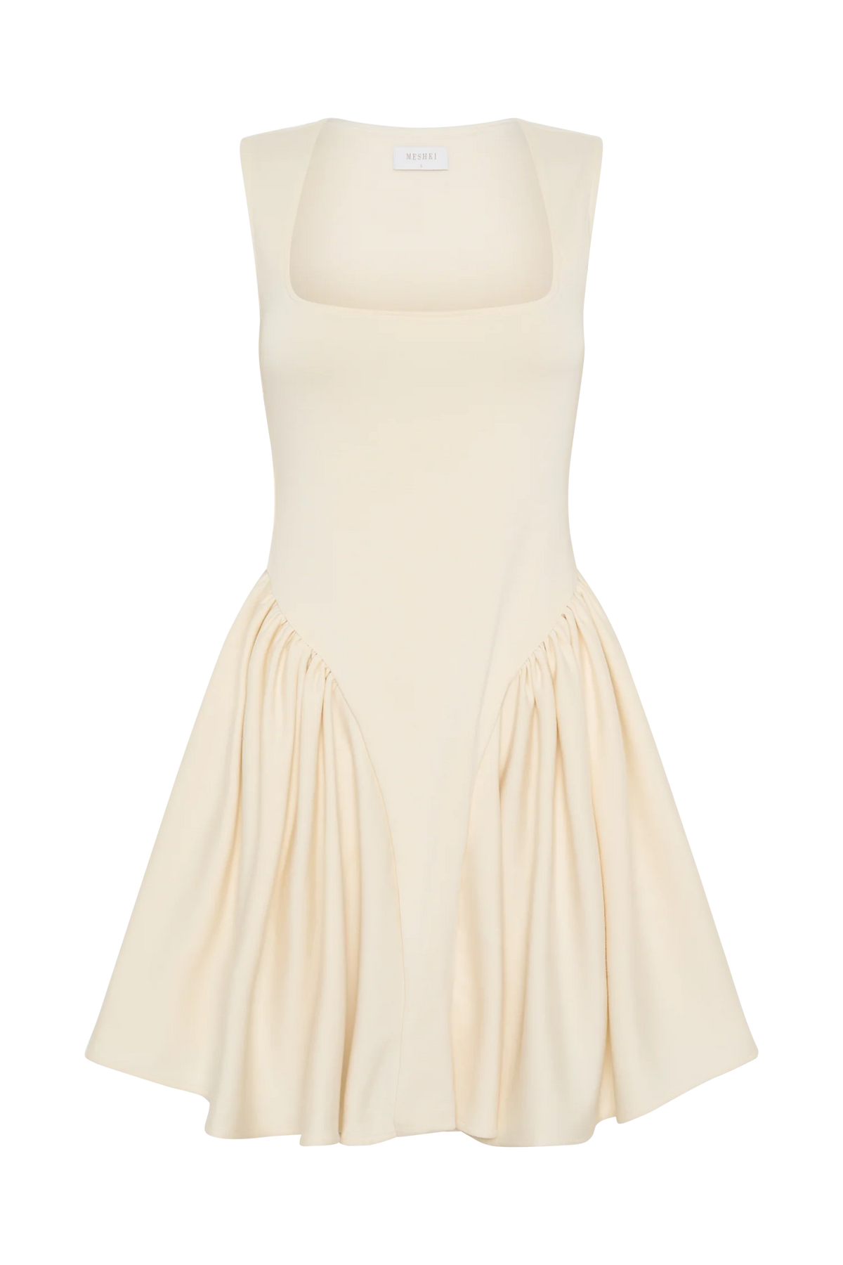 Sharon Scuba Jersey Mini Dress - Ivory