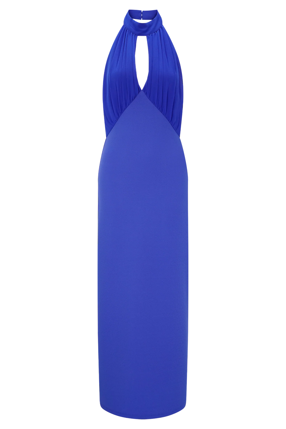 Mierah Halter Midi Dress - Cobalt Blue