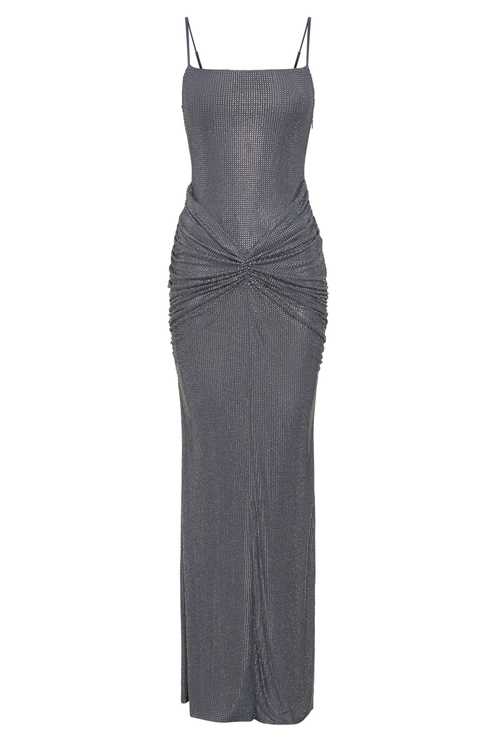 Roisin Diamante Maxi Dress - Gunmetal