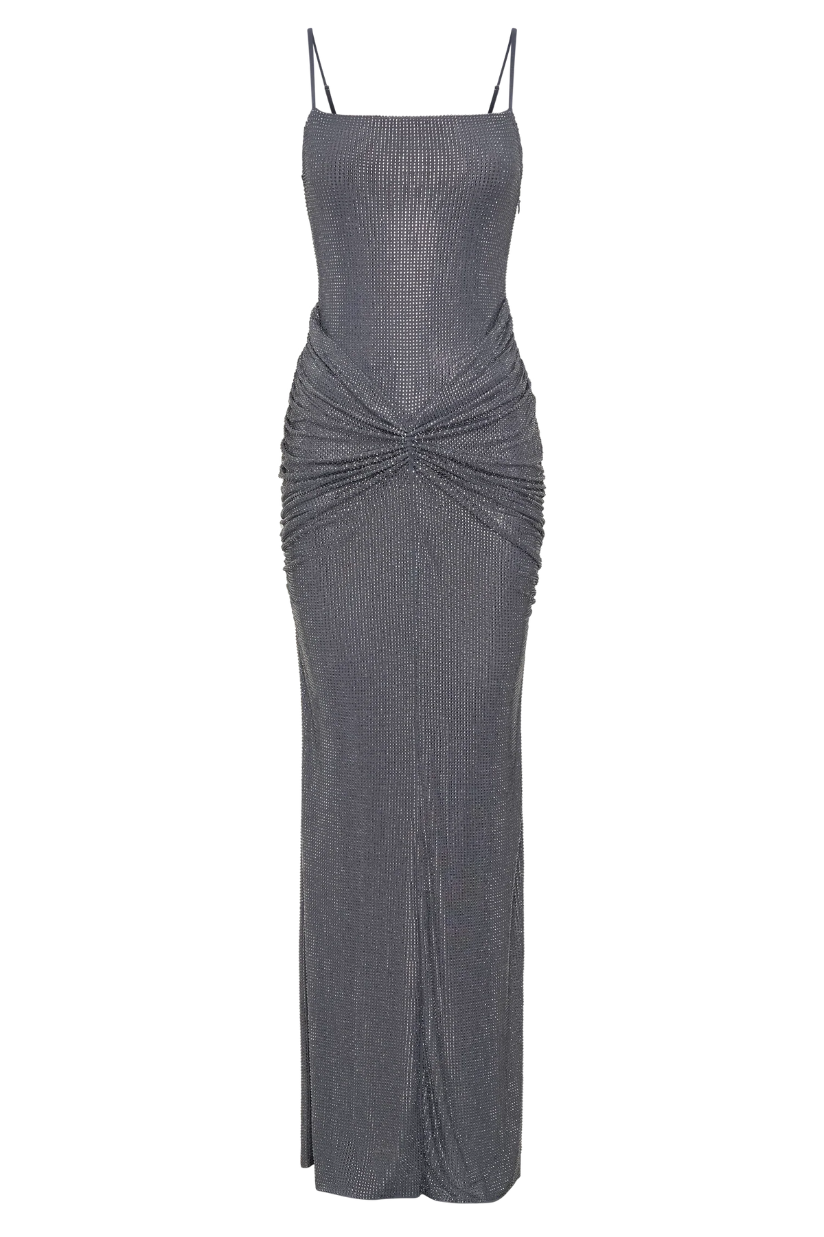 Roisin Diamante Maxi Dress - Gunmetal