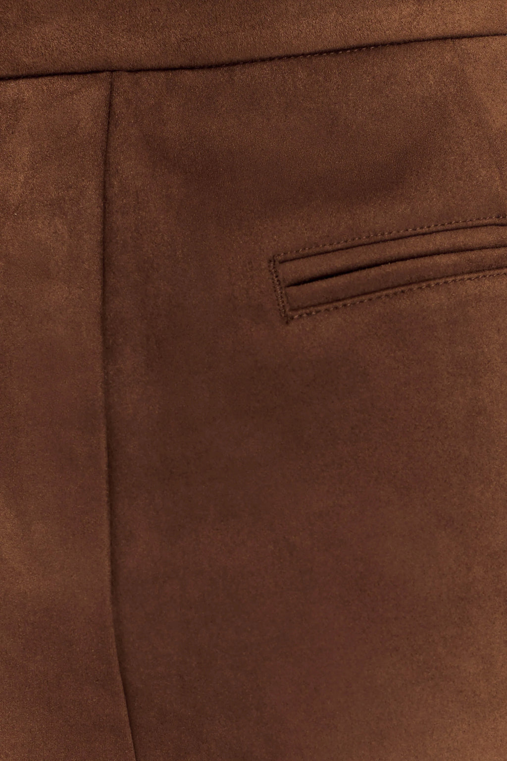 Sally Faux Suede Short - Milk Chocolate