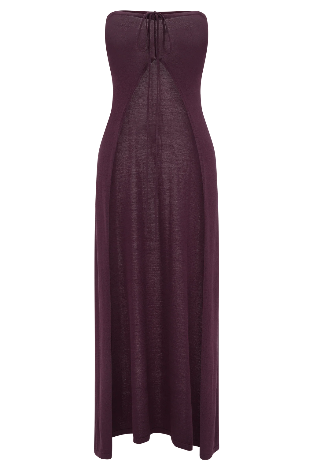Marimae Long Knit Top - Plum