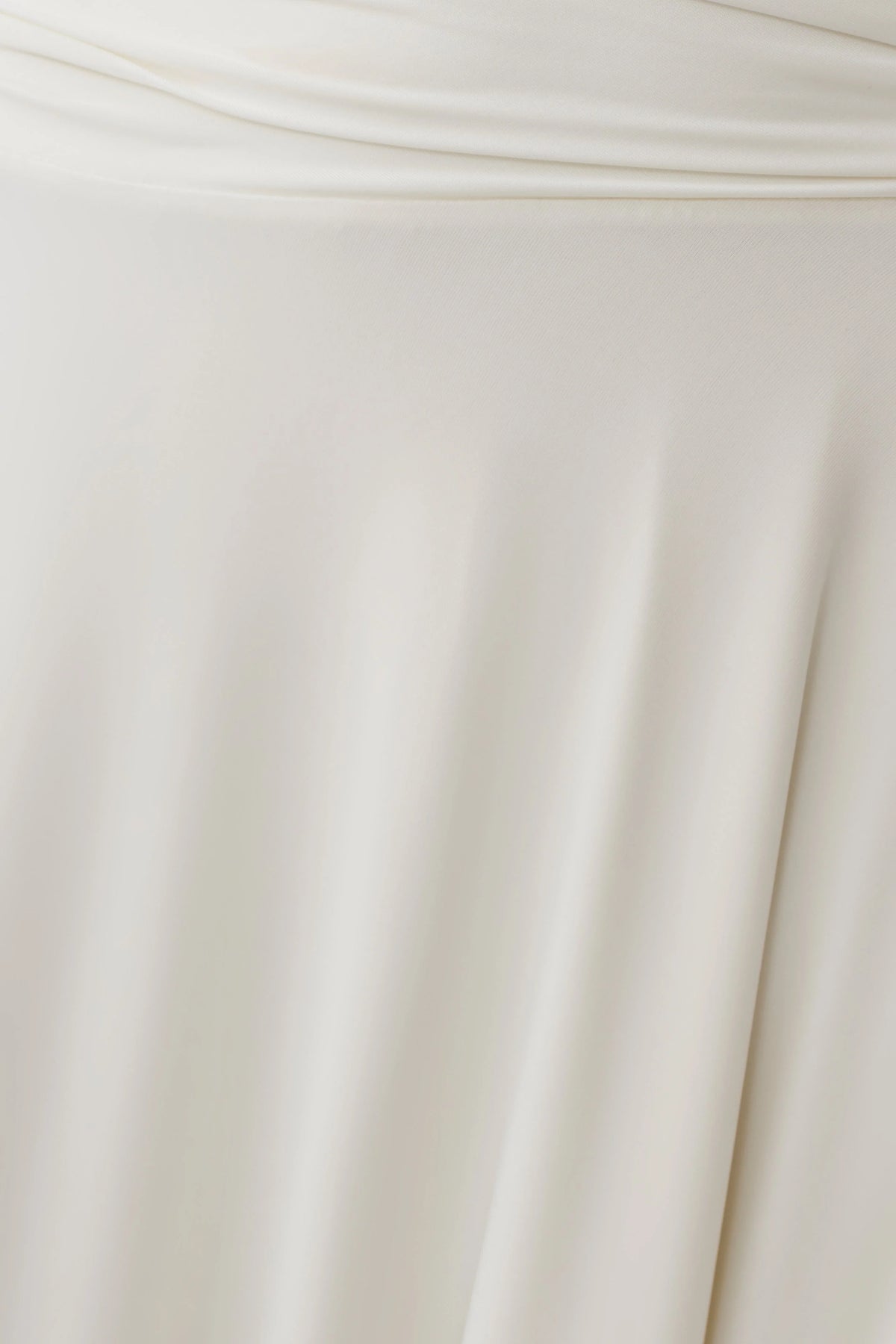 Luu Slinky Midi Skirt - Ivory