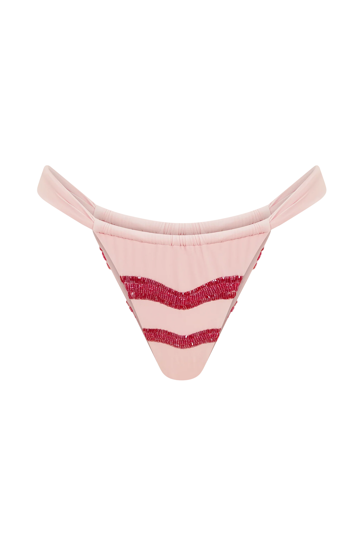 Robyn Beaded Bikini Bottom - Pink