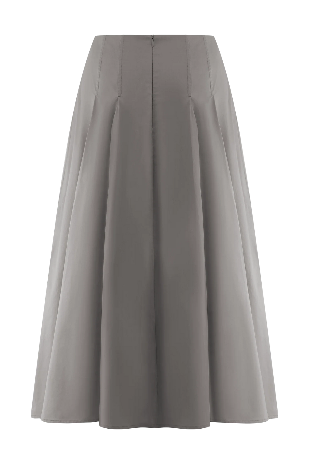 Mae A-Line Midi Skirt - Pebble Brown