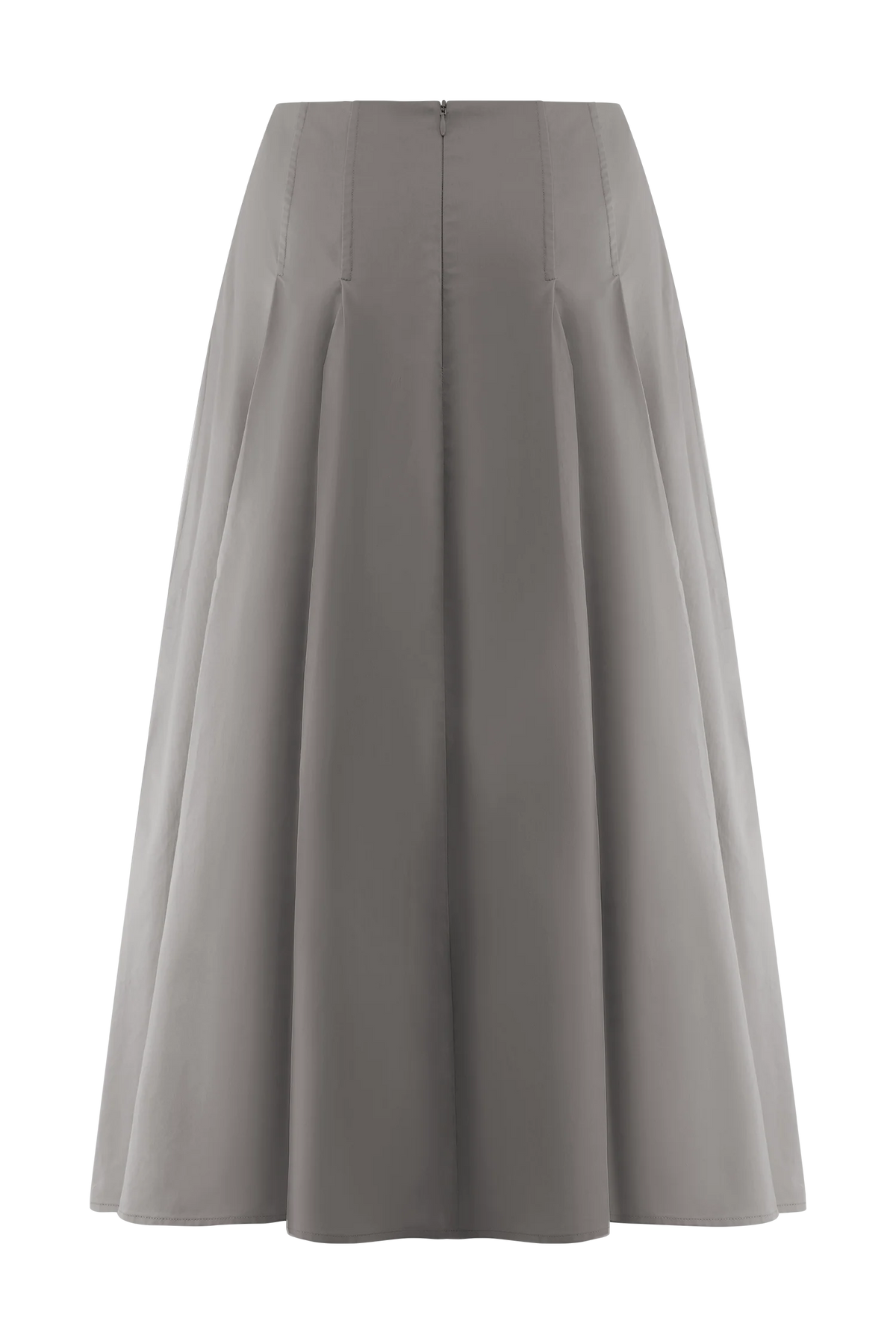Mae A-Line Midi Skirt - Pebble Brown
