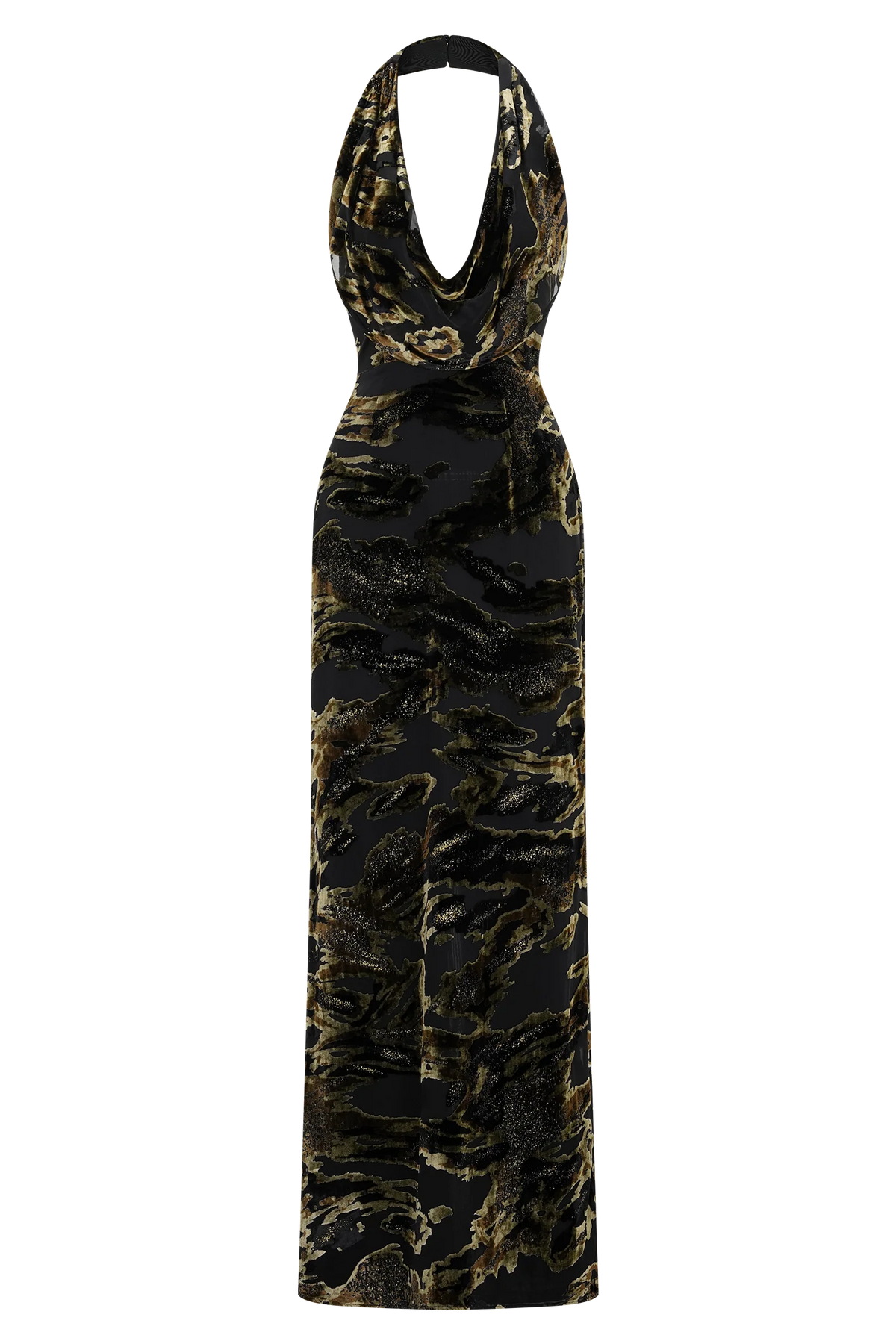 Talila Cowl Front Maxi Dress - Velvet Burnout