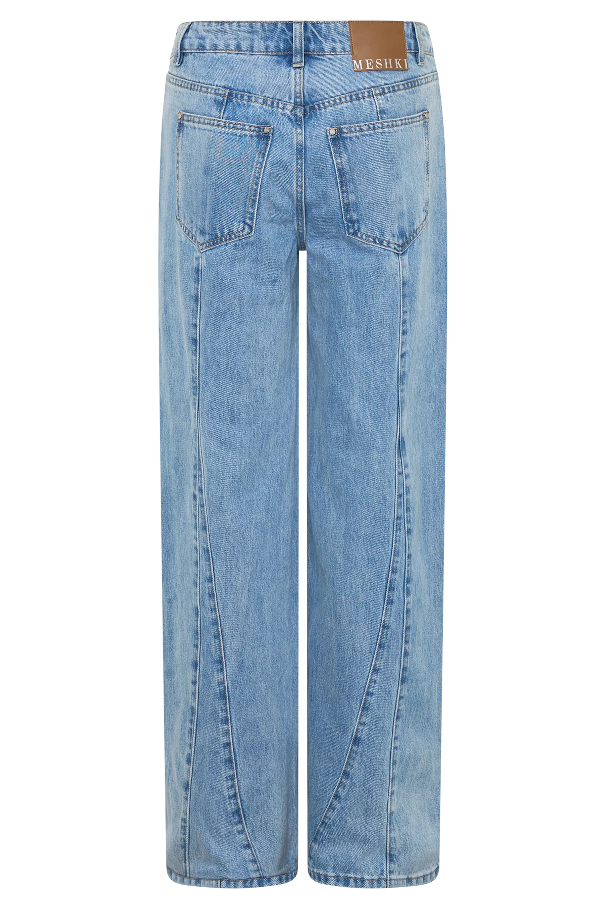 Roy Mid Rise Wide Leg Denim Jeans - Classic Blue