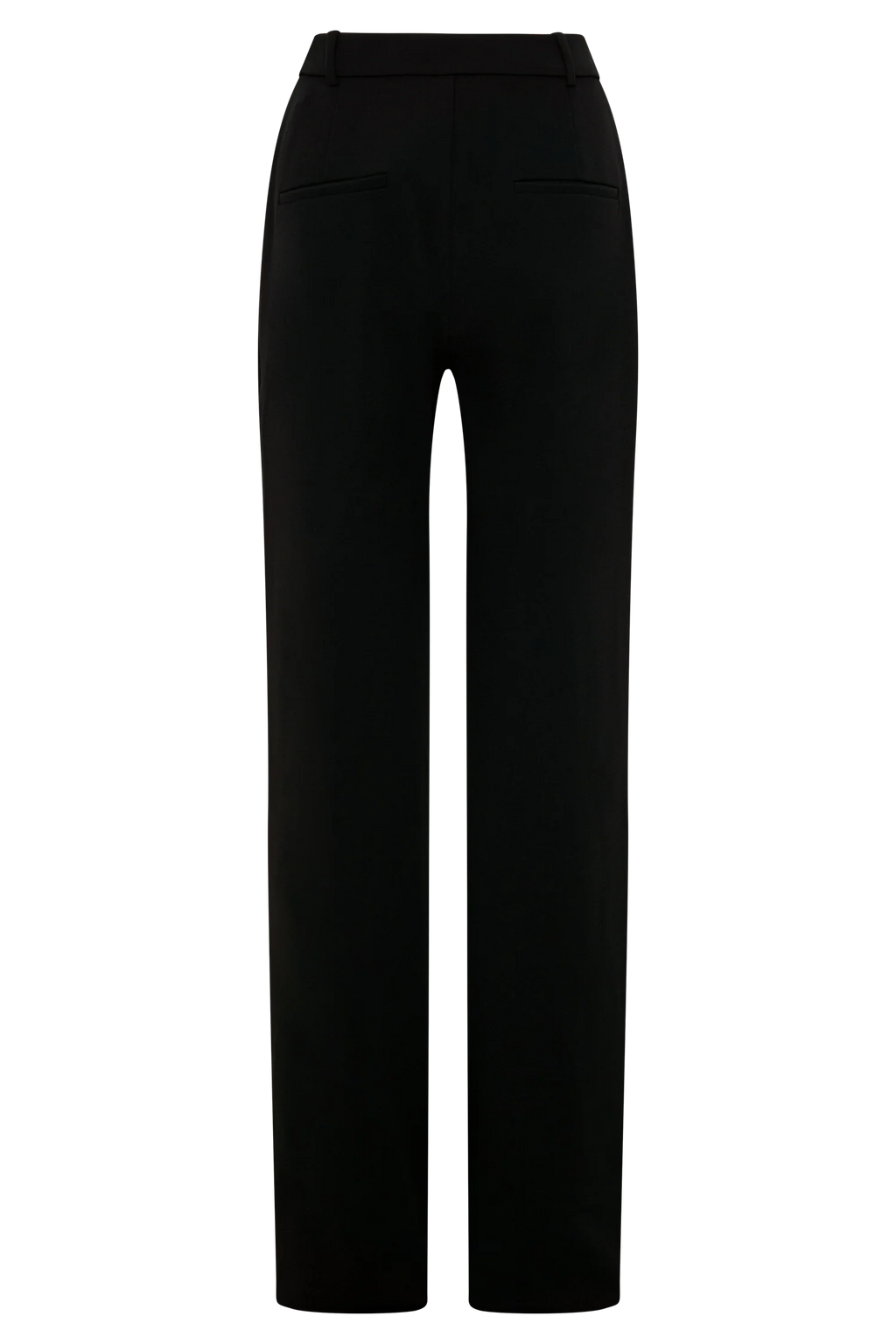 Maude Crepe Straight Leg Pants - Black