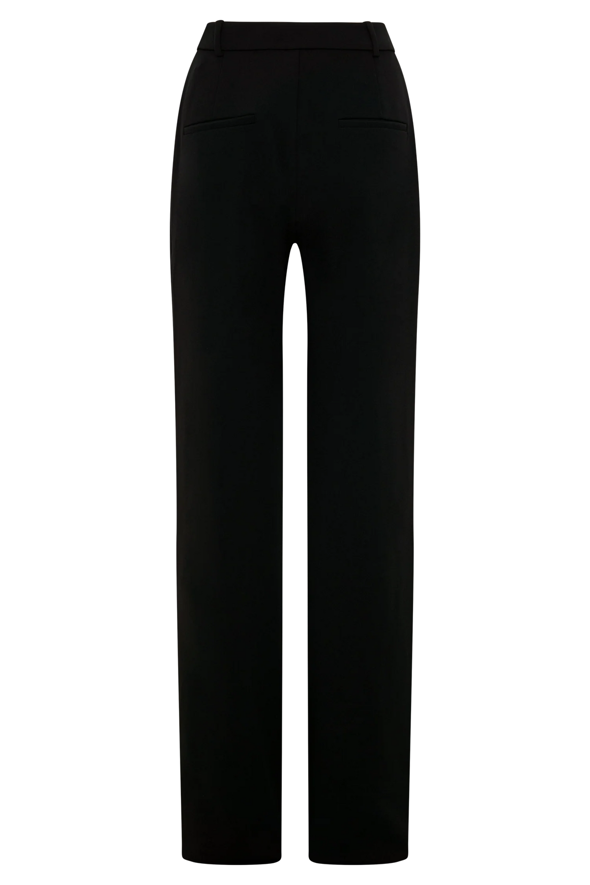 Maude Crepe Straight Leg Pants - Black