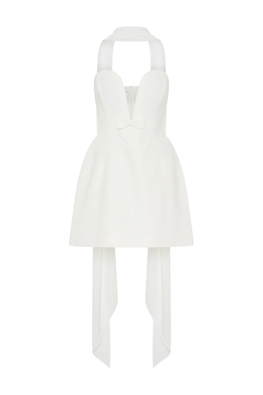 Orellia Strapless Suiting Mini Dress - Ivory