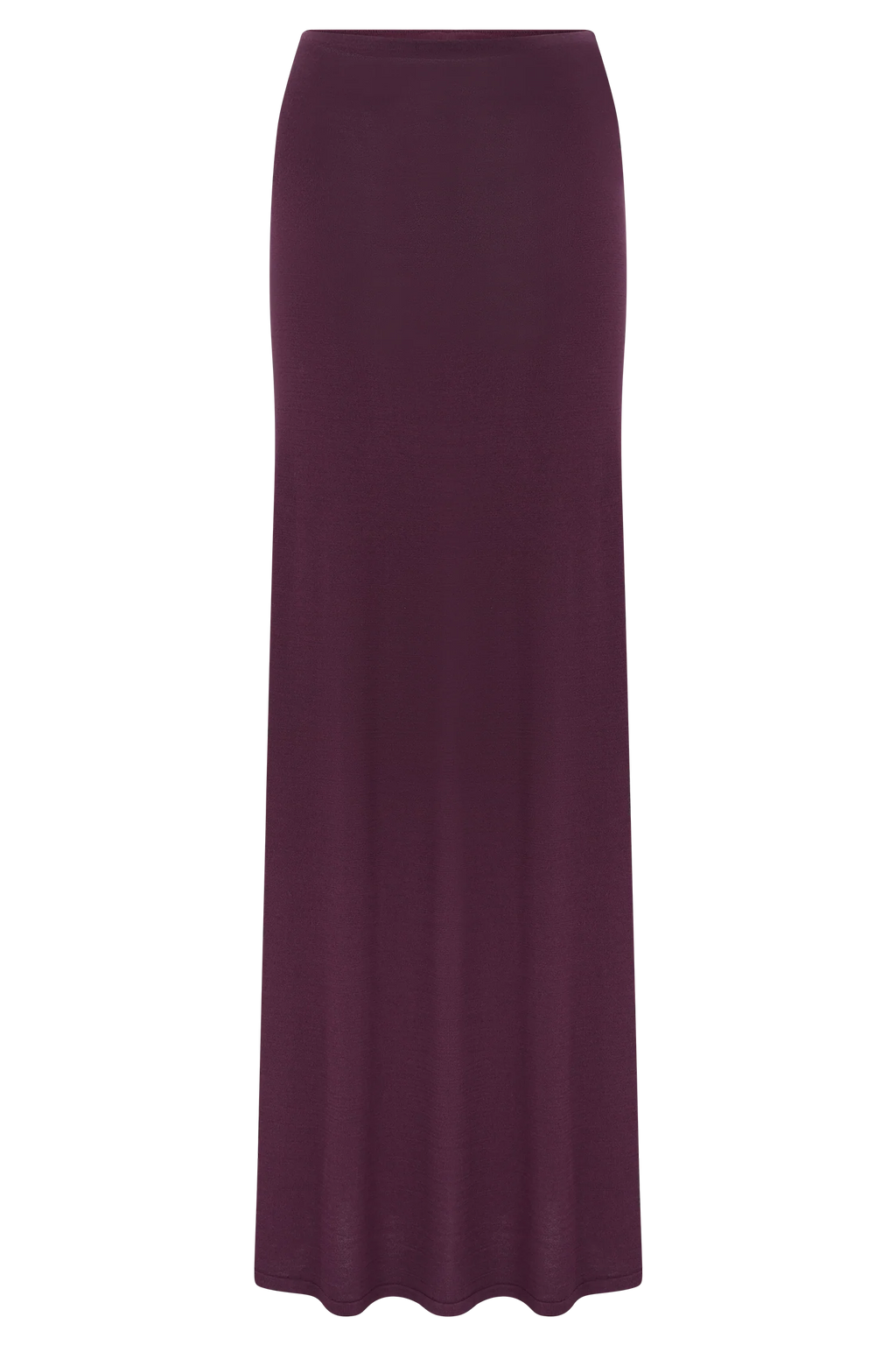 Martiena Knit Maxi Skirt - Plum