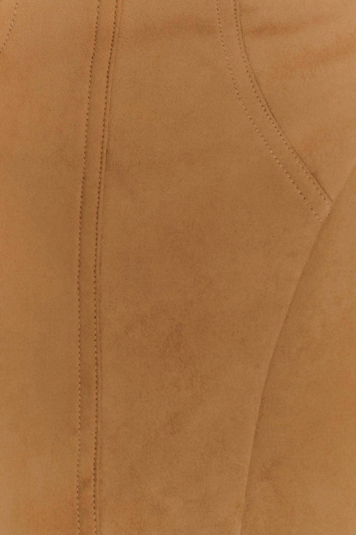 Andy Faux Suede Mini Dress - Camel