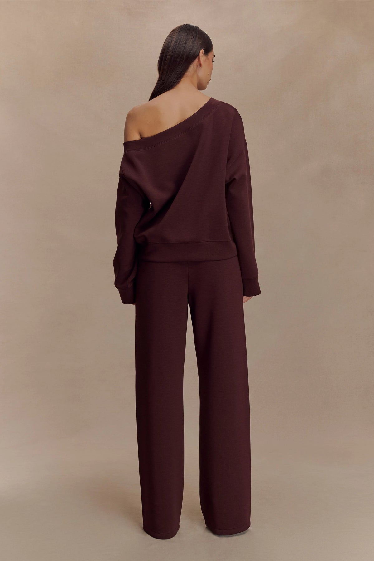 August Straight Leg Jogger - Chocolate