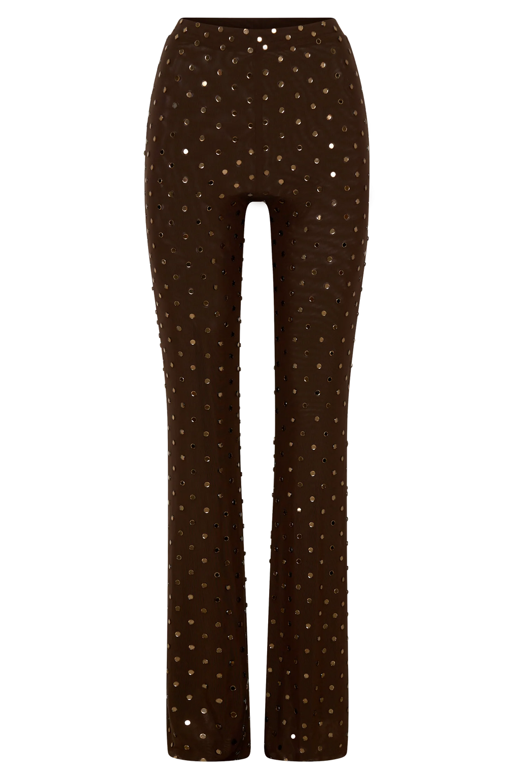 Jackie Diamante Straight Leg Pants - Chocolate