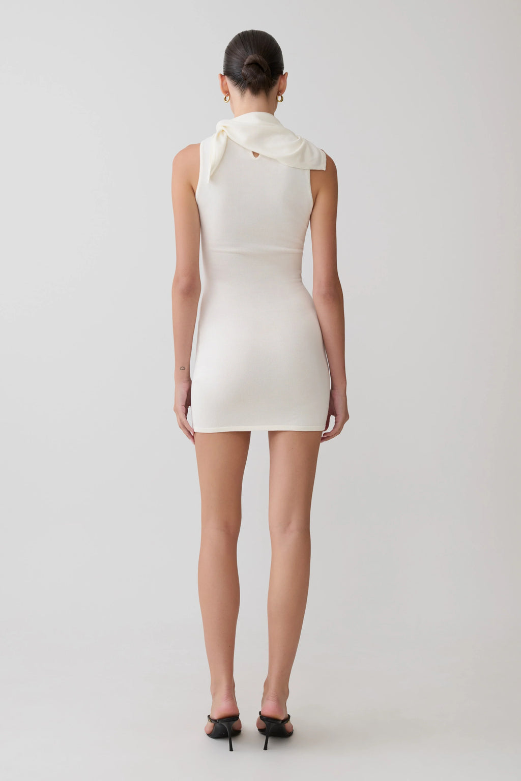 Amilee Scarf Knit Mini Dress - Ivory