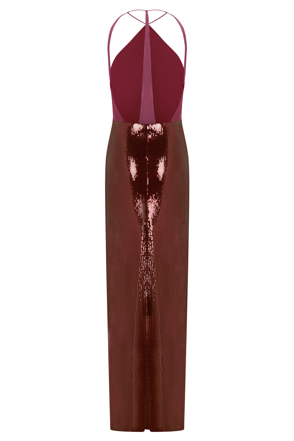Baldwin Sequin Cut Out Maxi Dress - Mahogany
