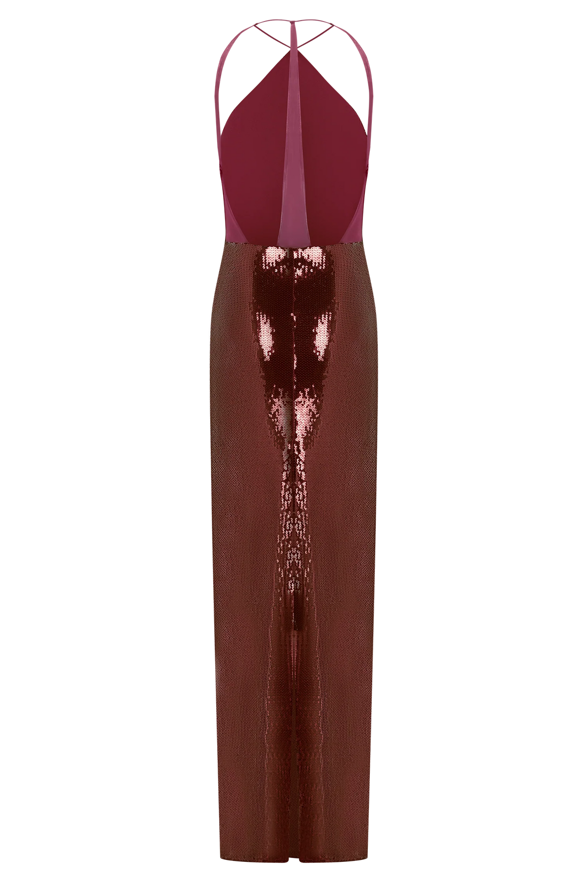 Baldwin Sequin Cut Out Maxi Dress - Mahogany