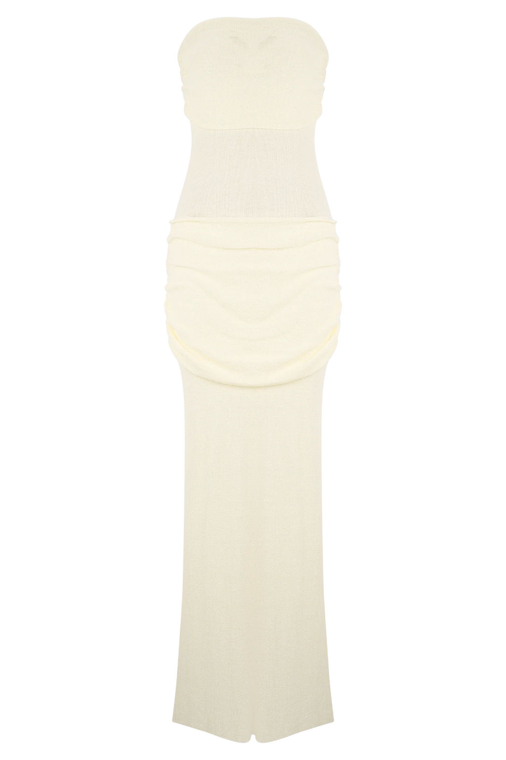 Elora Strapless Knit Maxi Dress - Ivory