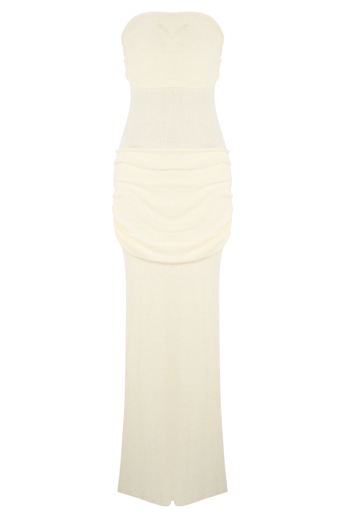 Elora Strapless Knit Maxi Dress - Ivory
