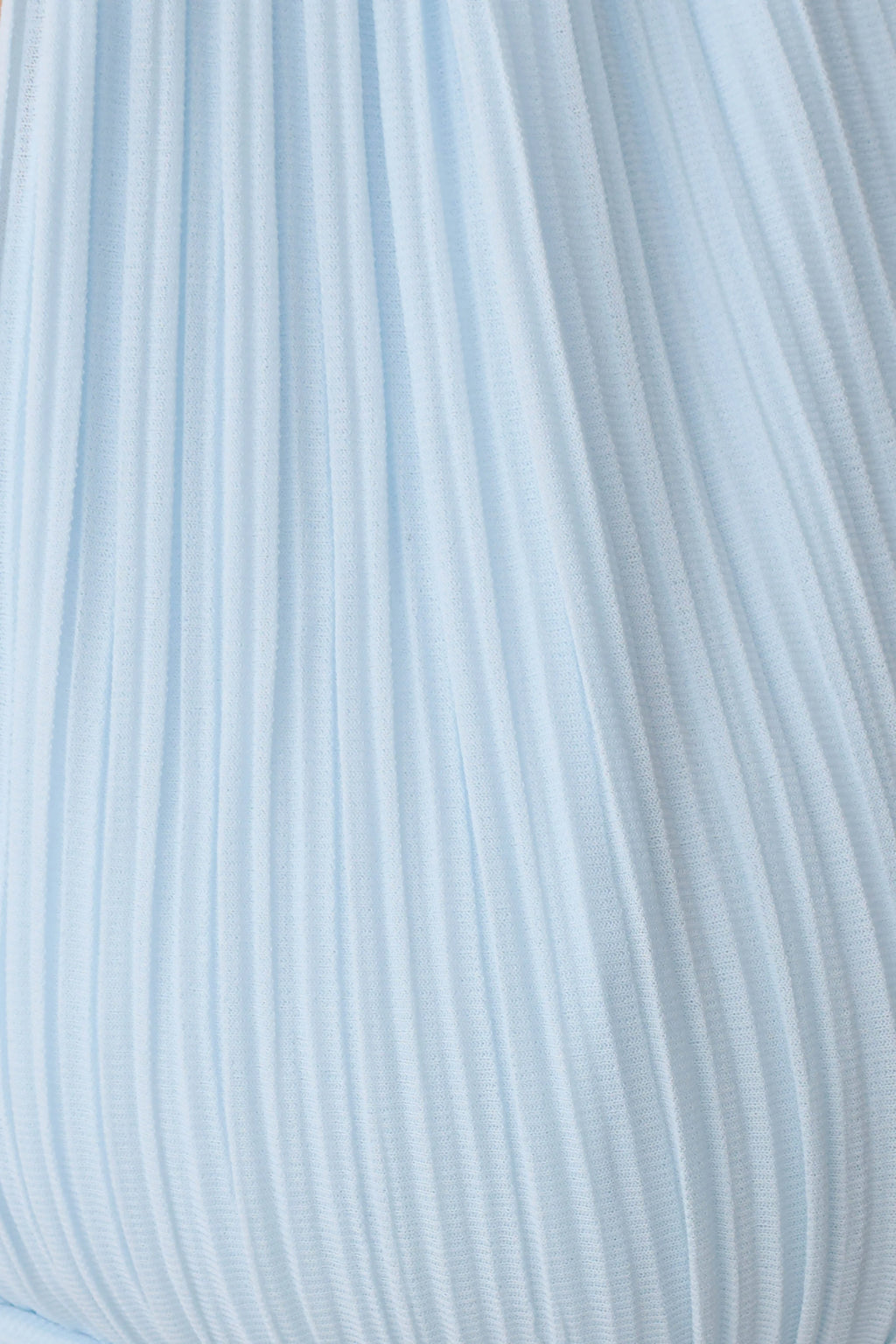 Amaris Sleeveless Plisse Halter Top - Pale Blue