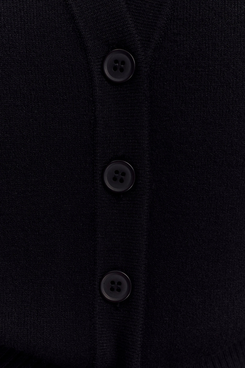 Alexia Buttoned Oversized Cardigan - Black