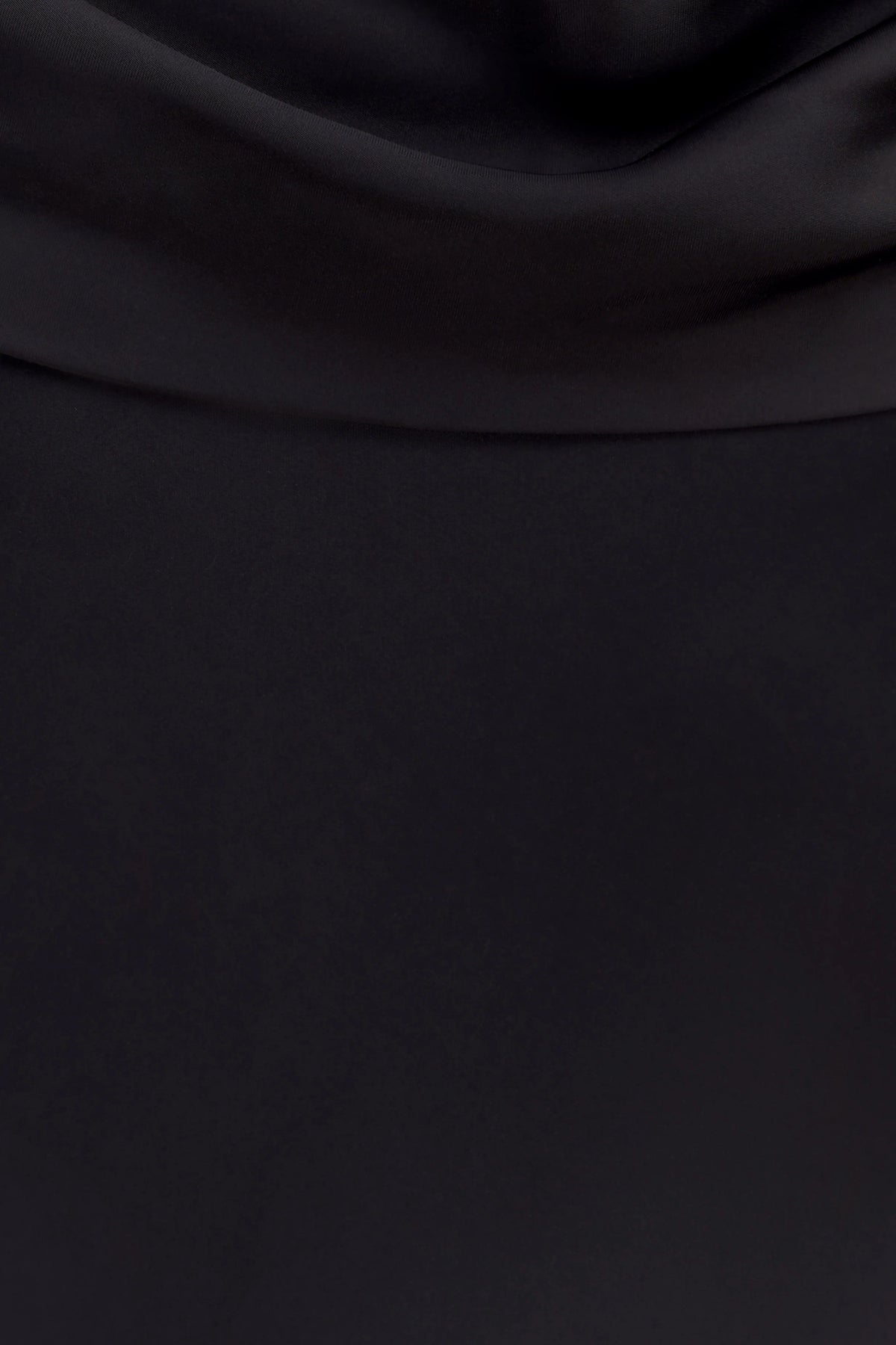 Lydia Cowl Neck Satin Maxi Dress - Black