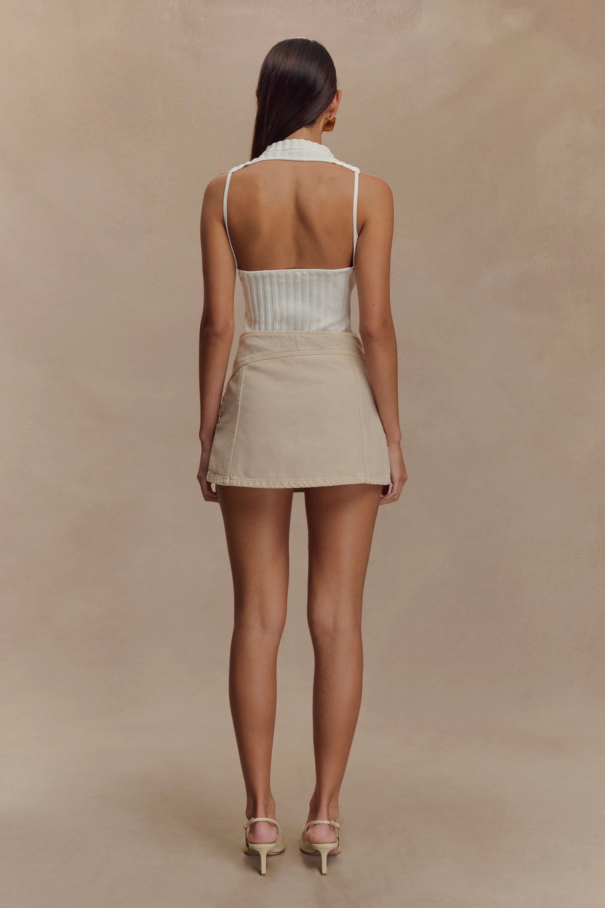 Oona Turtle Neck Knit Top - Ivory